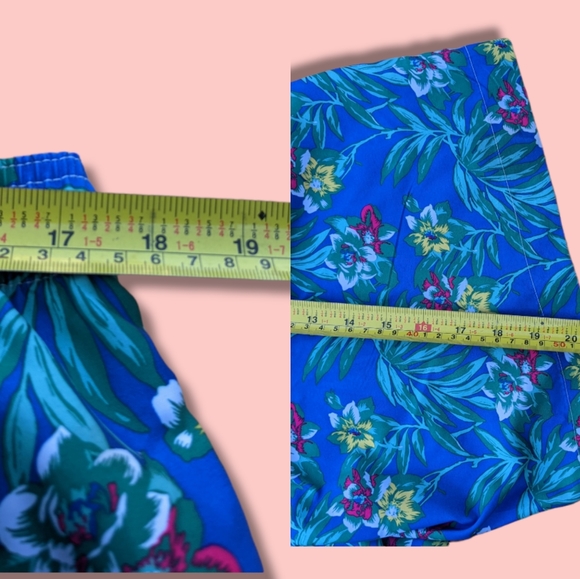 Chaps Swim Trunks Shorts Hawaiian Aloha Palms Print Men's Size Extra Large - Picture 4 of 9